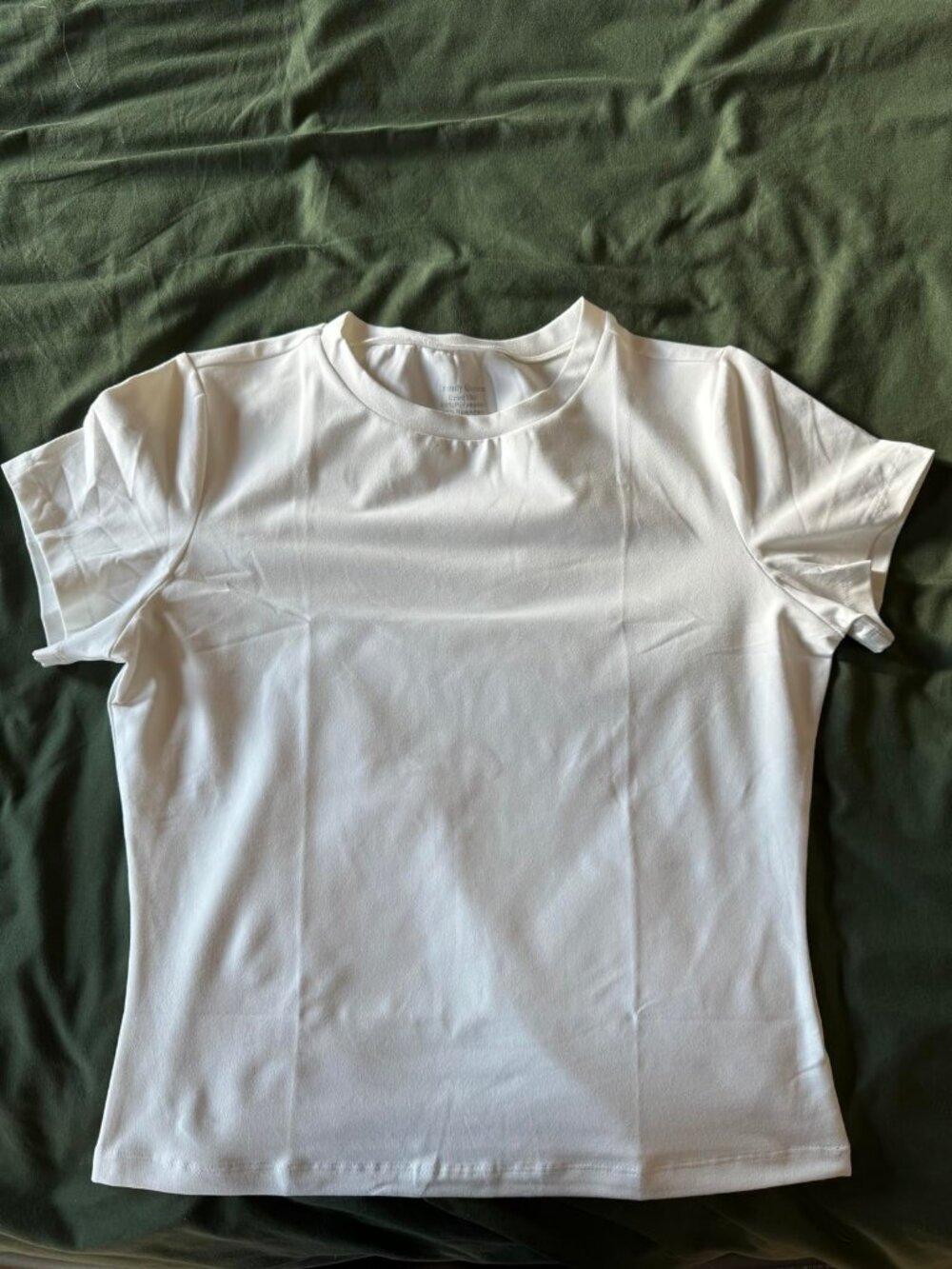 Women's Basic White Short Sleeve T Shirt